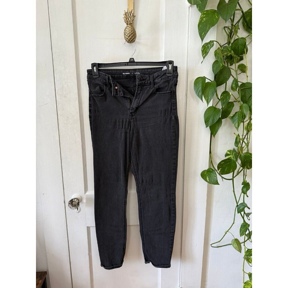 Old Navy women’s size 8 High Rise Straight black pants